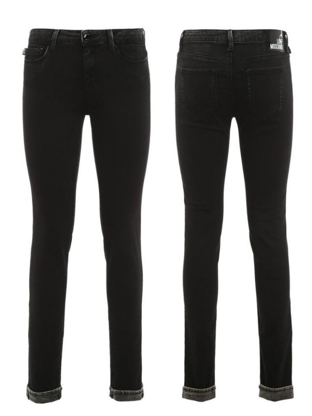 LOVE MOSCHINO Skinny Jean Logo Patch Women's Size 26